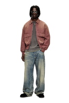 Diesel Jacket in coloured herringbone denim - Denim Jackets - Unisex - Brown