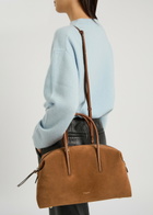 Demellier The Stockholm Midi Suede top Handle bag - Tan - One Size