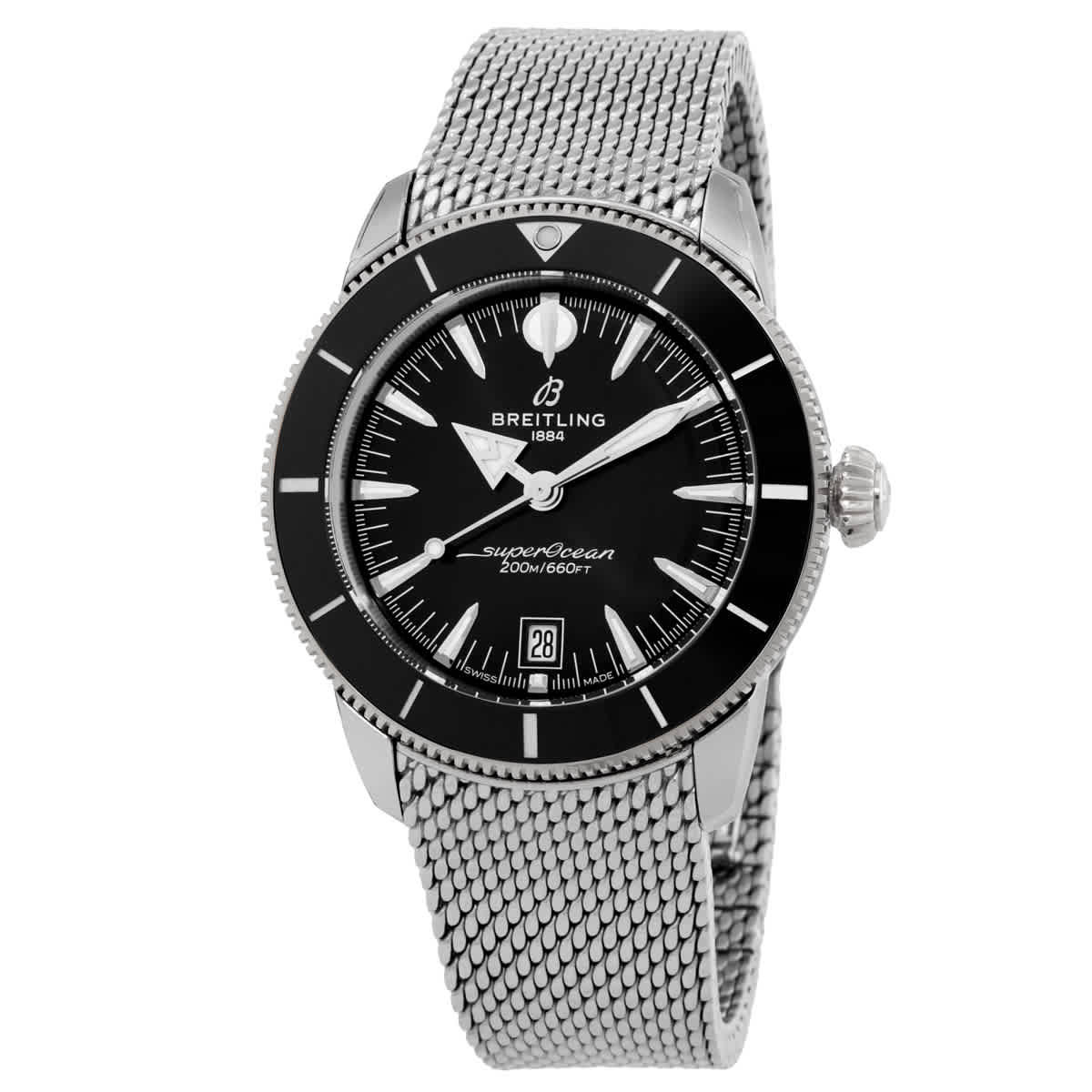Breitling Superocean Heritage Automatic Black Dial Mens Watch AB3110241B1A1