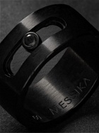 Messika - Move Blackened Titanium Diamond Ring - Gray