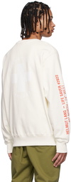 Helmut Lang Off-White Cotton Sweatshirt