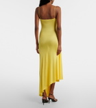 Christopher Esber Cami lace-trimmed ribbed-knit cocktail dress