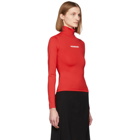 VETEMENTS Red Logo Turtleneck