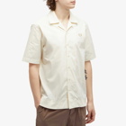 Fred Perry Men's Ribbed Hem Vacation Shirt in Ecru