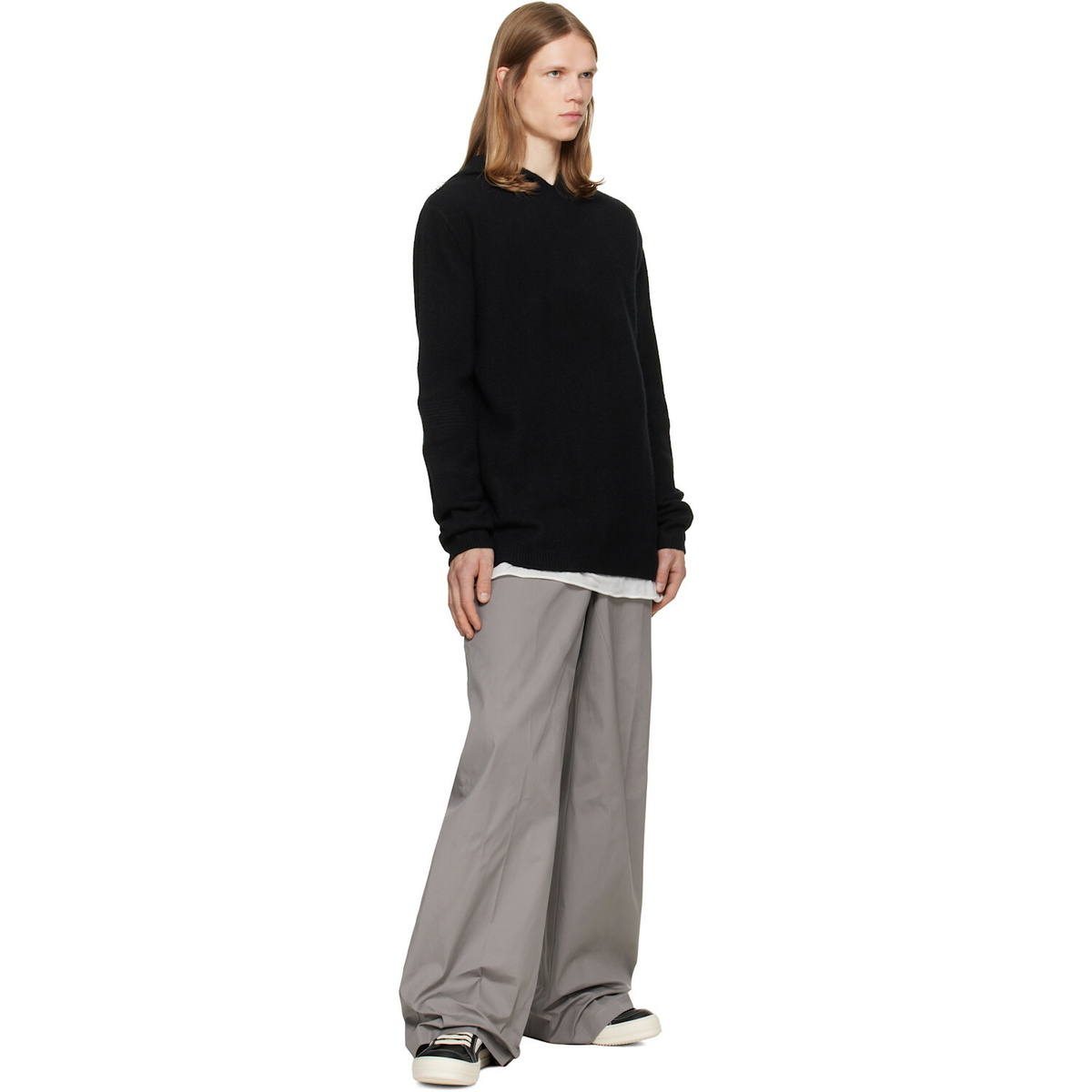 Rick Owens Black Tower Pullover Hoodie