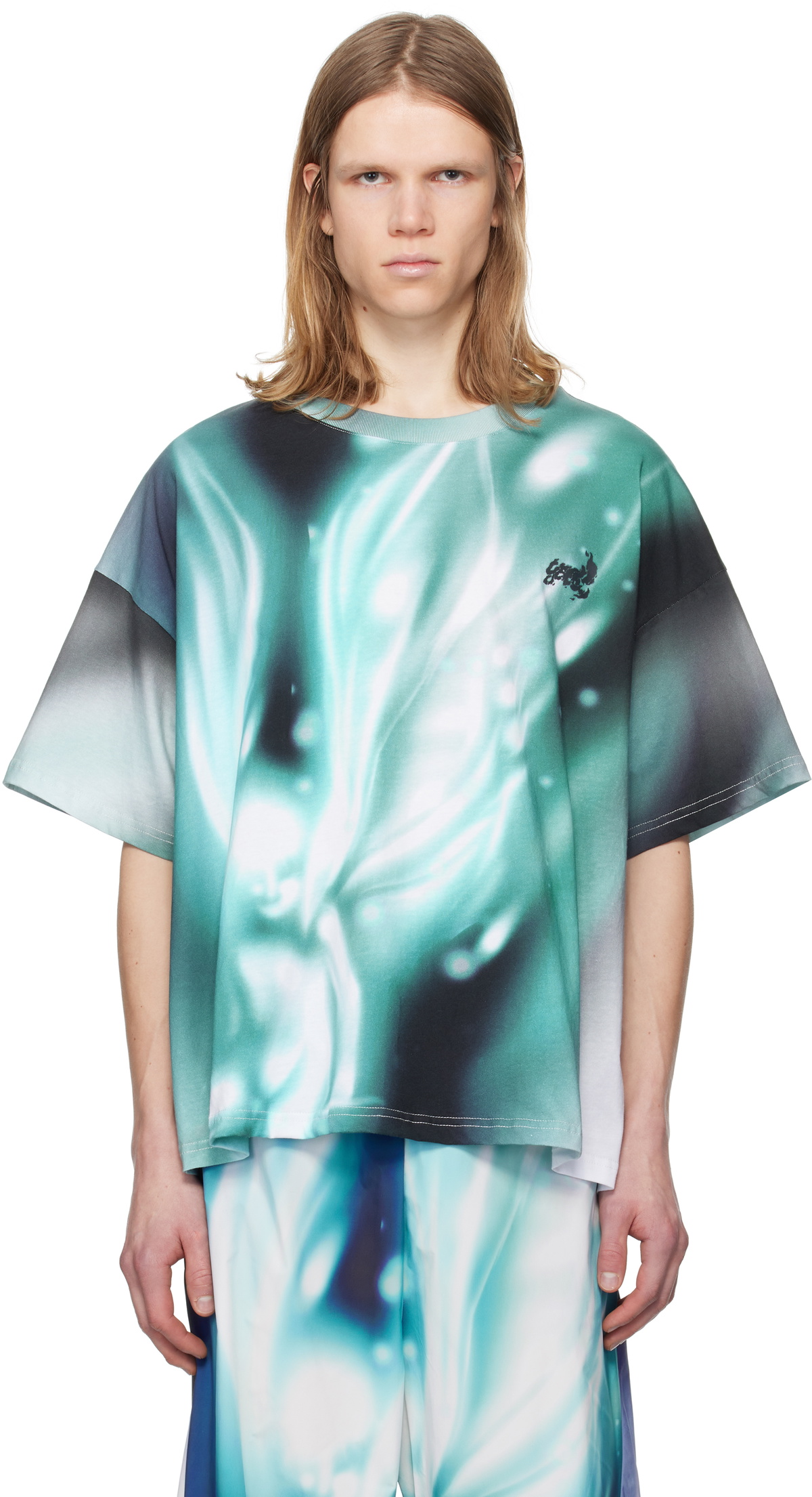 Gerrit Jacob Blue Printed Shirt Gerrit Jacob