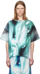 Gerrit Jacob Blue Printed T-shirt