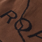 ROA Men's Logo Beanie in Brown 