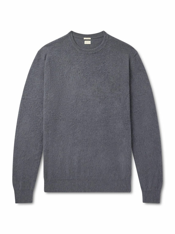Photo: Massimo Alba - Kane Brushed-Cashmere Sweater - Gray
