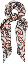 Vivienne Westwood White Wiggle Large Scrunchie
