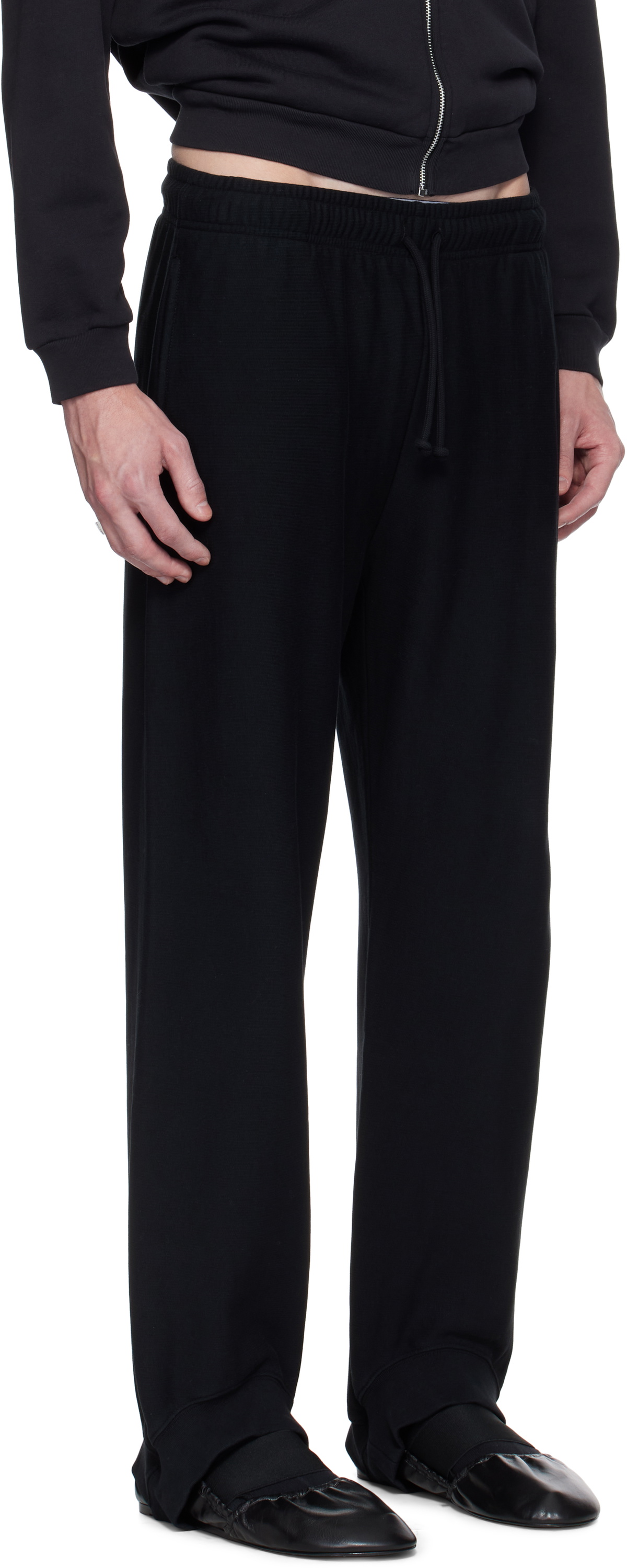ALAINPAUL Black Fuseau Sweatpants