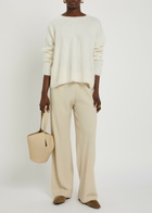 Vince Straight-leg Crepe Trousers Beige
