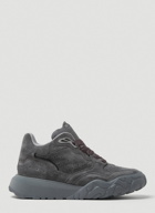 High Top Court Sneakers in Dark Grey