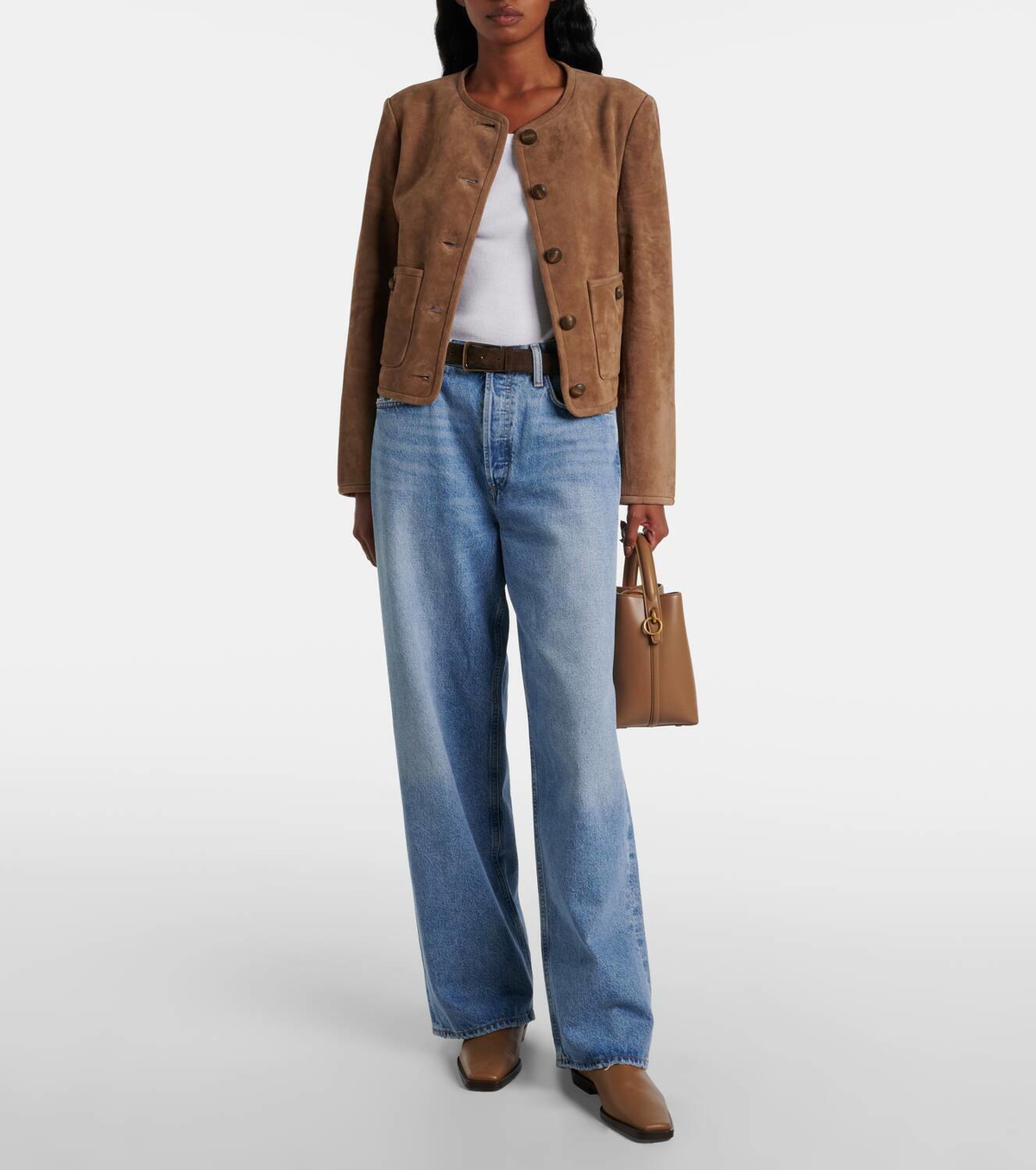 Veronica Beard Andrea suede jacket