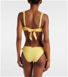 Heidi Klein Cape Town checked bikini top