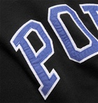 Pop Trading Company - Logo-Appliquéd Fleece-Back Cotton-Jersey Hoodie - Black