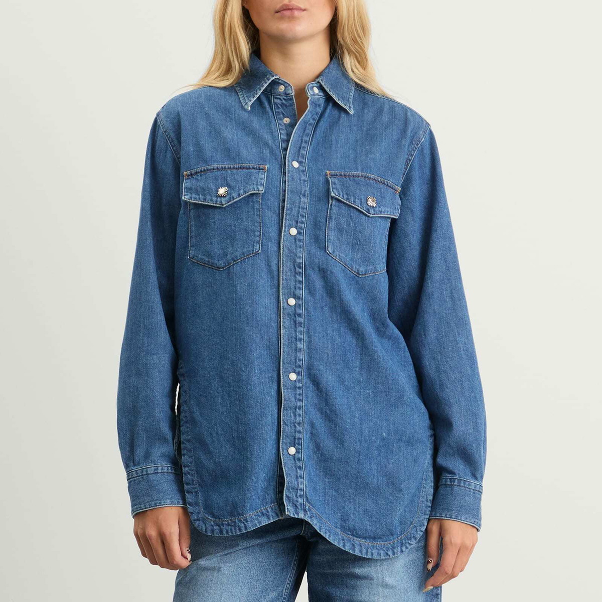 TOGA ARCHIVES Women's Denim Shirt in Blue