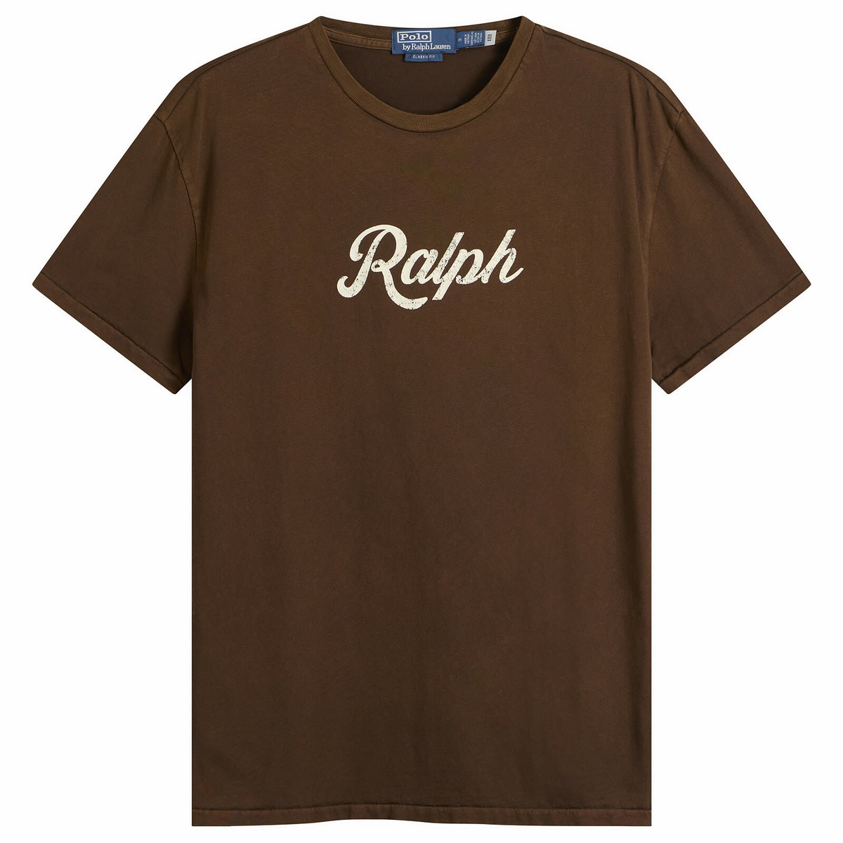 Polo Ralph Lauren Men's Authentic Logo T-Shirt in Copper Brown
