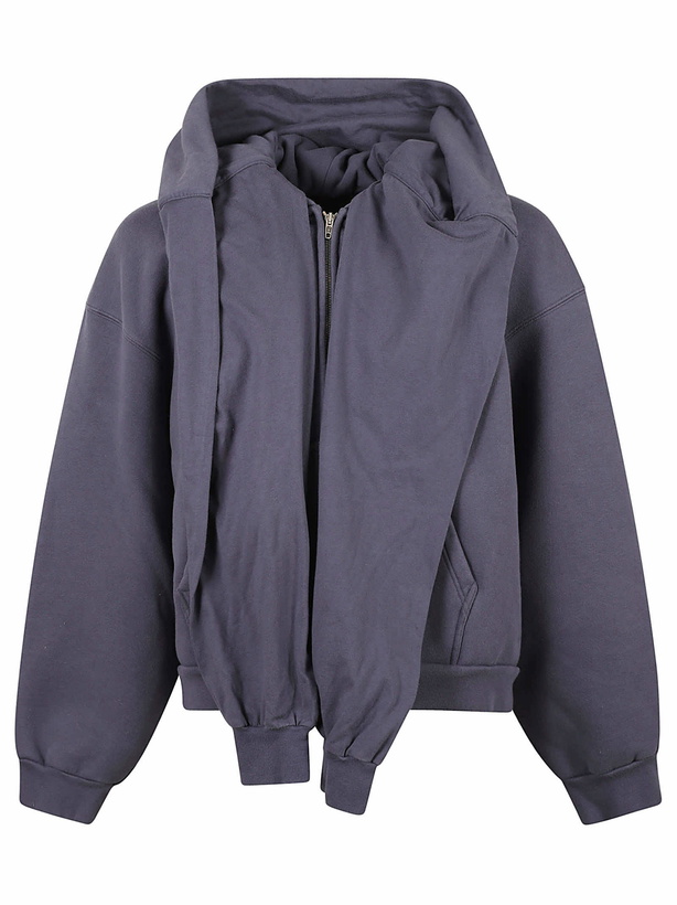 Photo: Balenciaga Cropped Zip Hoodie