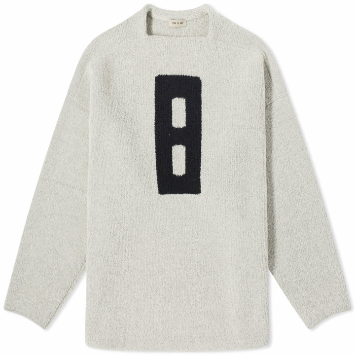 Photo: Fear of God Men's 8 Boucle Relaxed Jumper in Grey