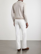 FEDELI - Sportman Cashmere and Silk-Blend Polo Shirt - Gray