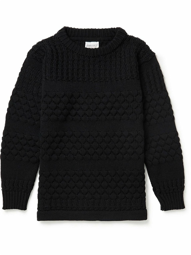 Photo: S.N.S. Herning - Macro Virgin Wool Sweater - Black