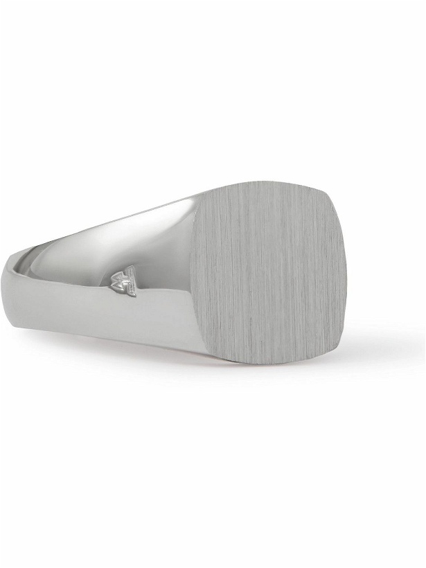 Photo: Tom Wood - Kay Reycled Rhodium-Plated Signet Ring - Silver