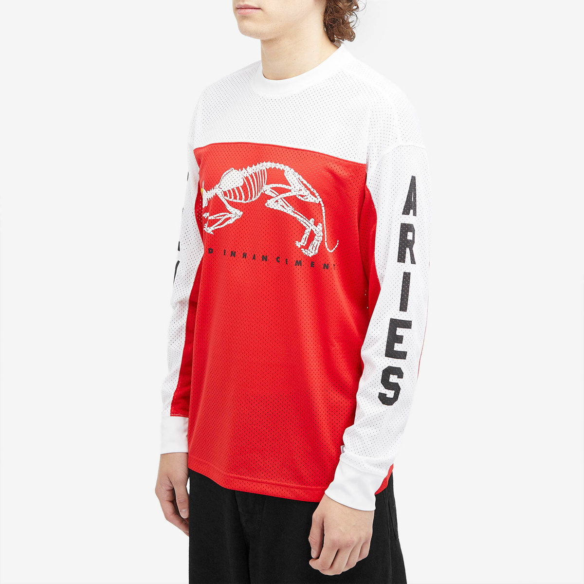 Puma Men's x ARIES Mesh Longsleeve in For All Time Red Puma Puma Men's x ARIES Mesh Longsleeve in For All Time Red Puma