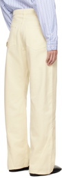 JW Anderson Yellow Twisted Workwear Jeans