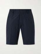 NN07 - Billie Straight-Leg Striped Seersucker Shorts - Blue