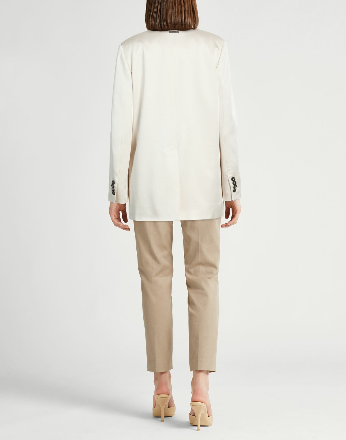 Peserico Womens Blazer in Ivory