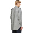 Jil Sander Grey Wool Flannel Shirt