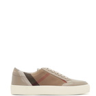 Burberry Taupe Salmond Check Sneakers