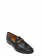 GUCCI - 10mm Leather Foldable Loafers W/ Web
