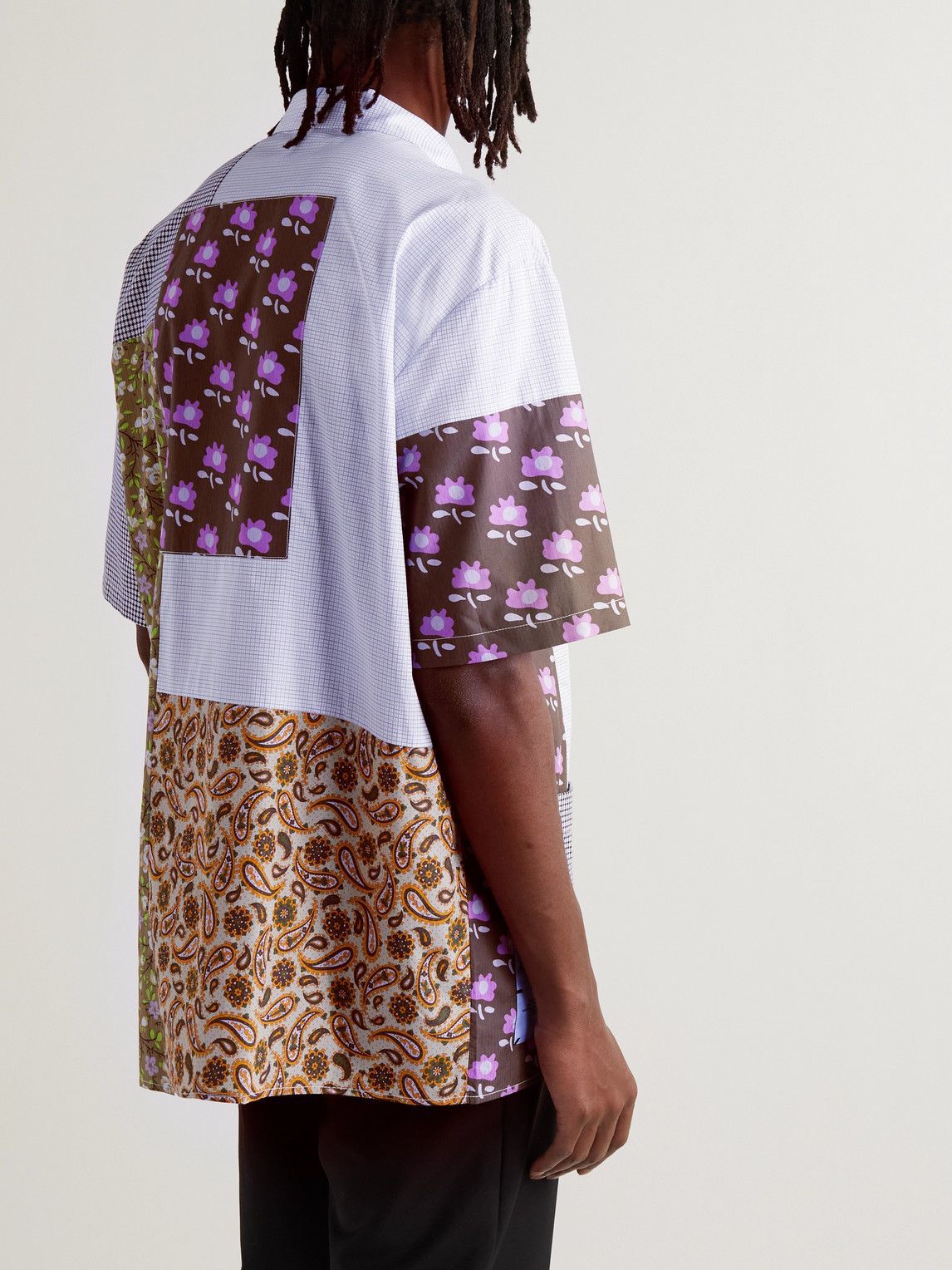 MCQ - Grow Up Oversized Convertible-Collar Logo-Appliquéd