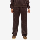 Needles Women's Poly Smooth Track Pant in Dark Brown