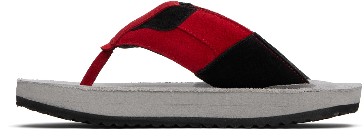 ABRA Red & Gray XXL Flip-Flops