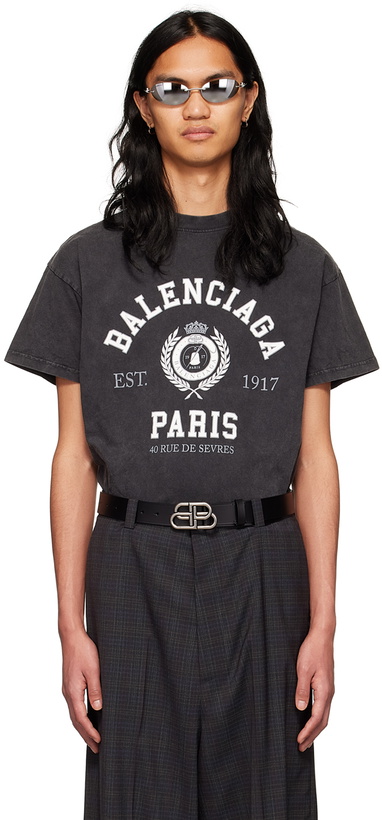 Photo: Balenciaga Black College 1917 T-Shirt