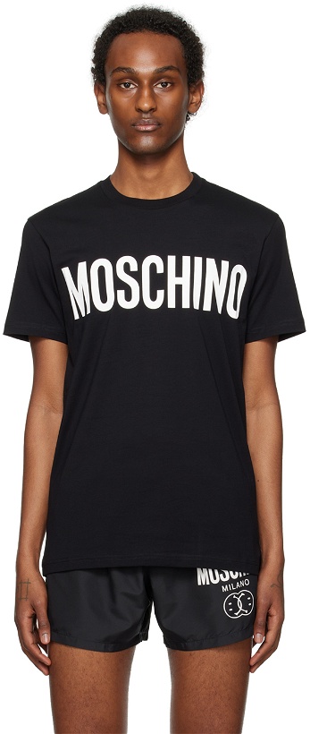 Photo: Moschino Black Printed T-Shirt
