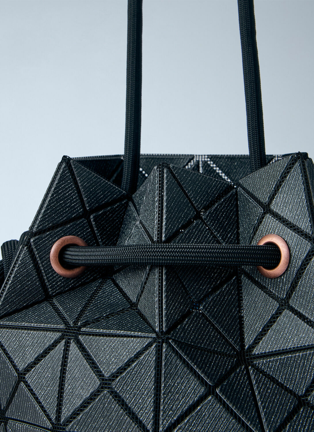 Bao Bao Issey Miyake Wring Denim Drawstring Bag