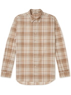 Auralee - Checked Wool-Blend Shirt - Brown