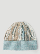 Camouflage Beanie Hat in Light Blue