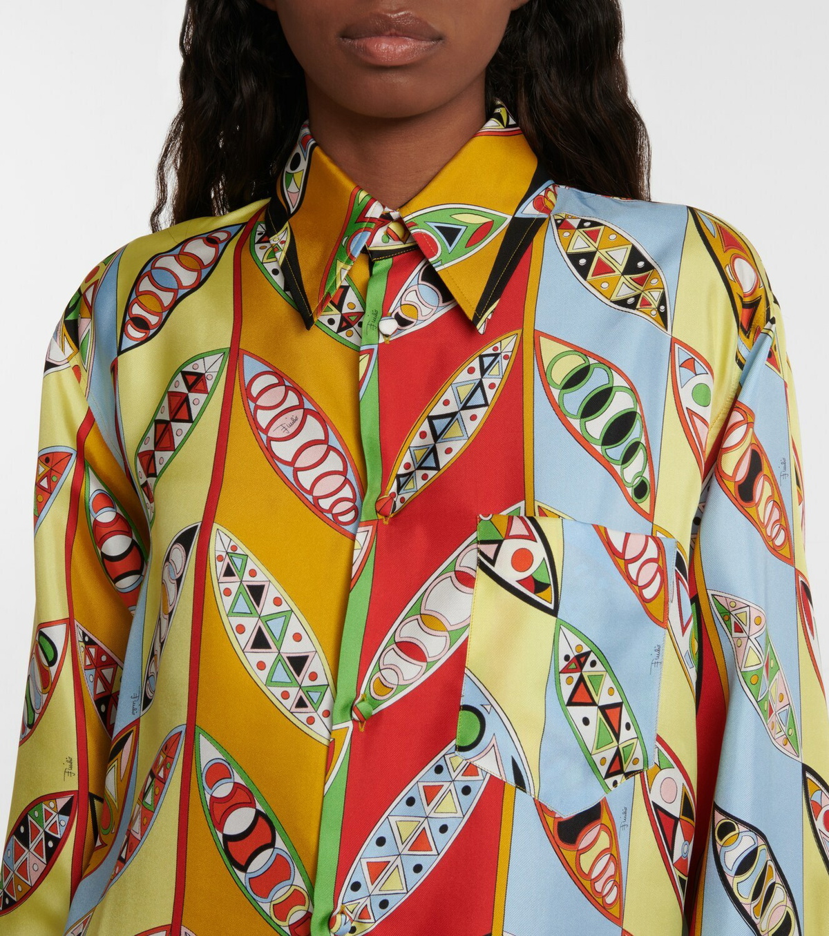 Crushed Long Sleeve Pucci Shirt main image 0