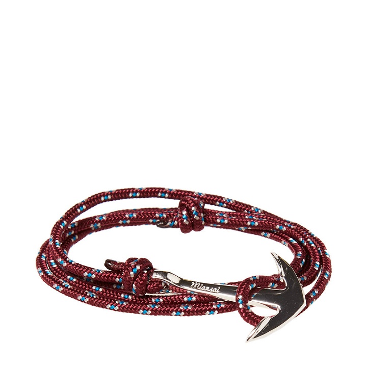 Photo: Miansai Silver Anchor Rope Bracelet