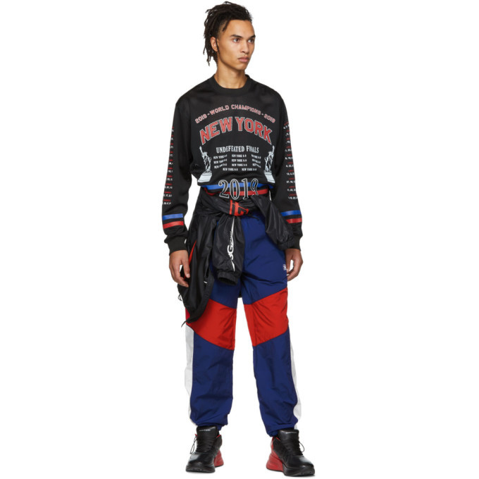Alexander Wang Black Mesh Athletic Long Sleeve T-Shirt Alexander Wang