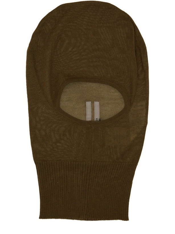 Photo: Rick Owens Knitted Balaclava