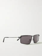 Balenciaga - Rectangle-Frame Metal Sunglasses