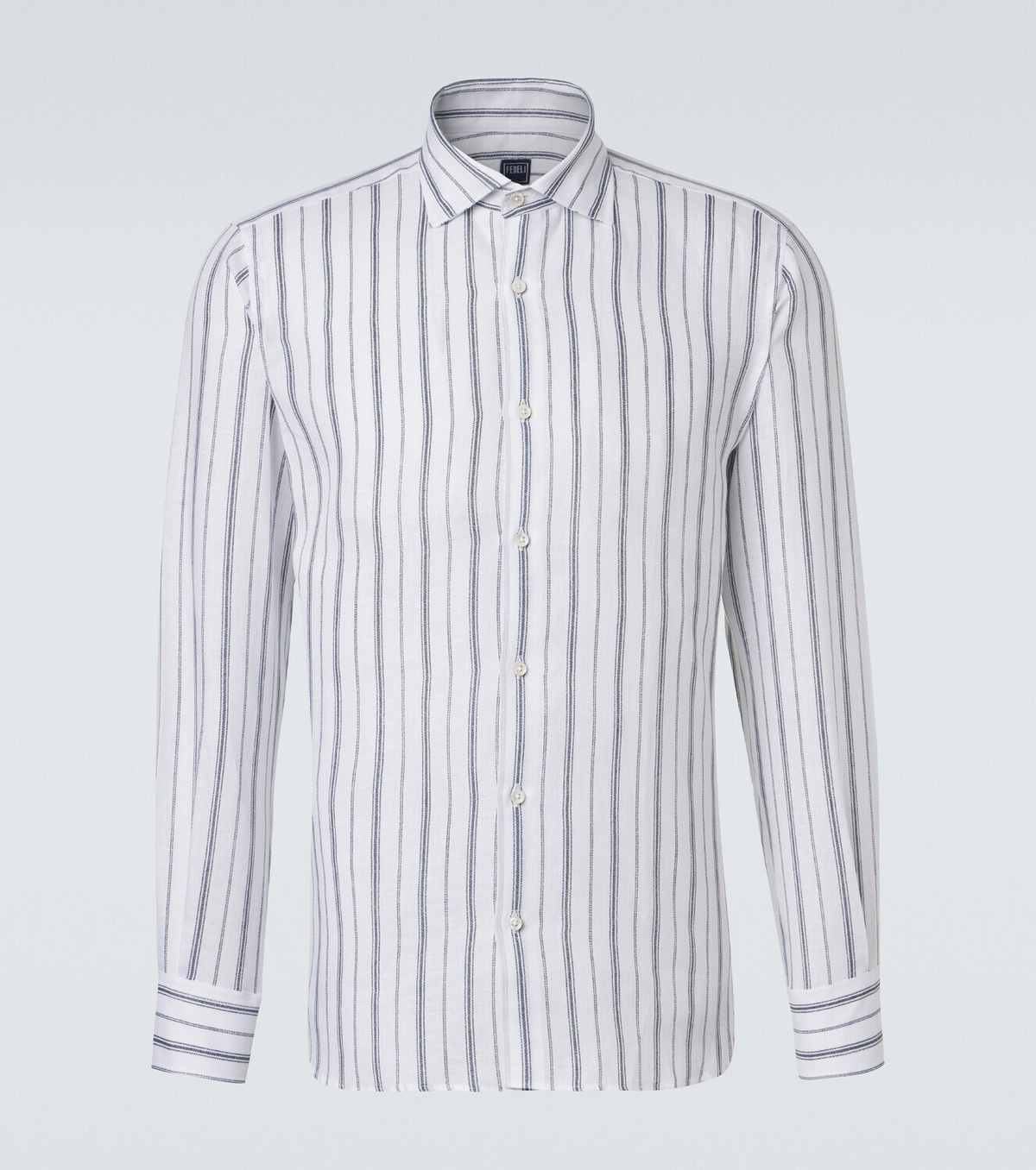 Fedeli Striped linen shirt