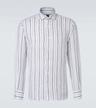Fedeli Striped linen shirt