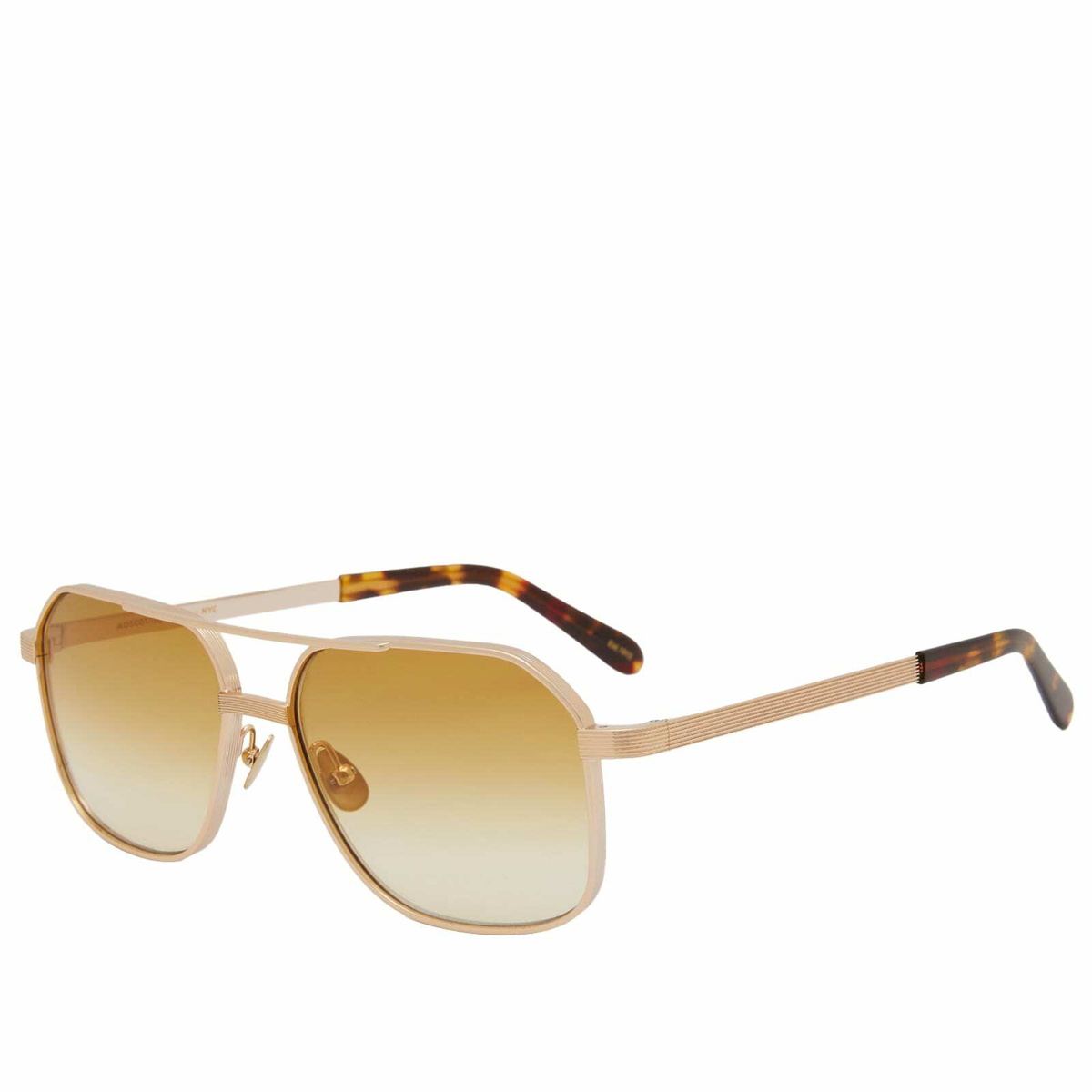 Moscot Mingle Sunglasses in Gold/Chestnut Fade